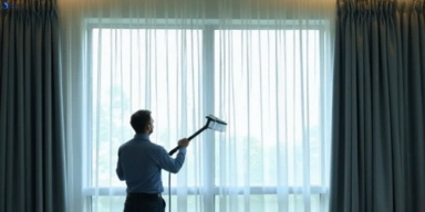 Commercial curtain stain removal service belivah hotels offices restaurants