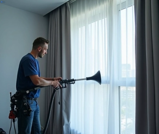 Professional curtain stain removal process equipment Matty Curtain Cleaning belivah